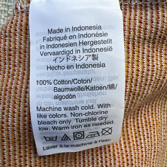 Madewell Texture & Thread Crop Ruffle Tie-Front Tank Multi Thick Straps Size L - Picture 9 of 9